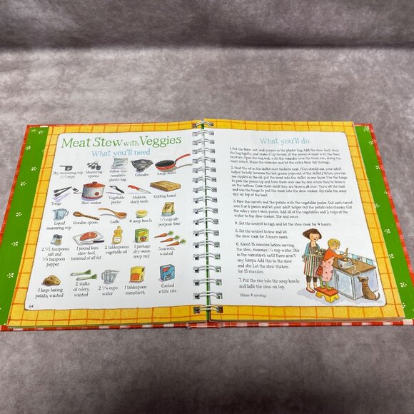 Paula Deens "My First Cookbook" Spiral-Bound Hardcover Childrens Recipe Book - Picture 4 of 10